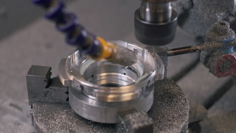 Milling-Machine-Processing-Metal-Workpiece-of-Cinema-Lens