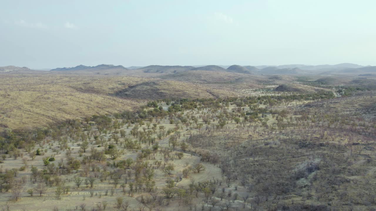 Veduta aerea del Parco Nazionale Etosha in Namibia, Africa