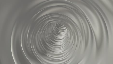 flight deep into the white tunnel. 4k background animation of seamless loops