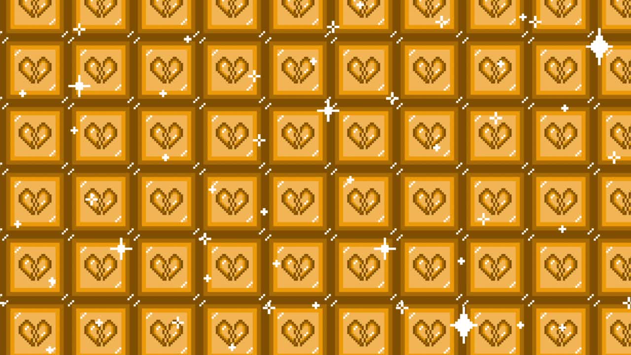 Pixel art tile broken heart icon Looping animated background. 1080p (8).mp4