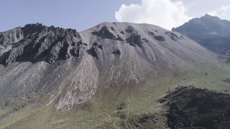 aerial view of the nevado de toluca mexican volcano.