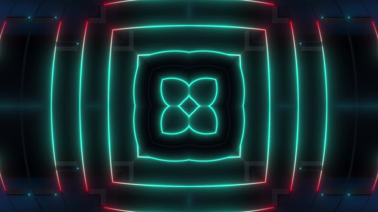 Cylinder Neon Background Loop