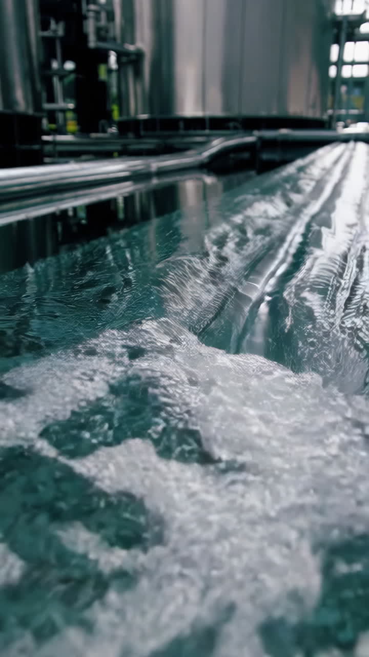 Industrial Facility with Pipelines and Tanks