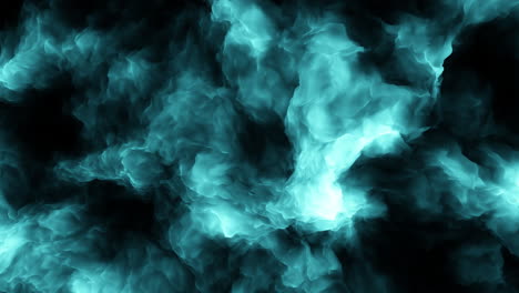 Flowing-mystical-and-deep-green-cloud-on-dark-space