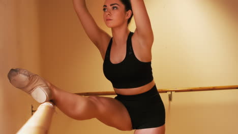 ballerina practicing a ballet dance