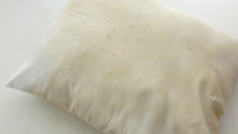 stained pillow