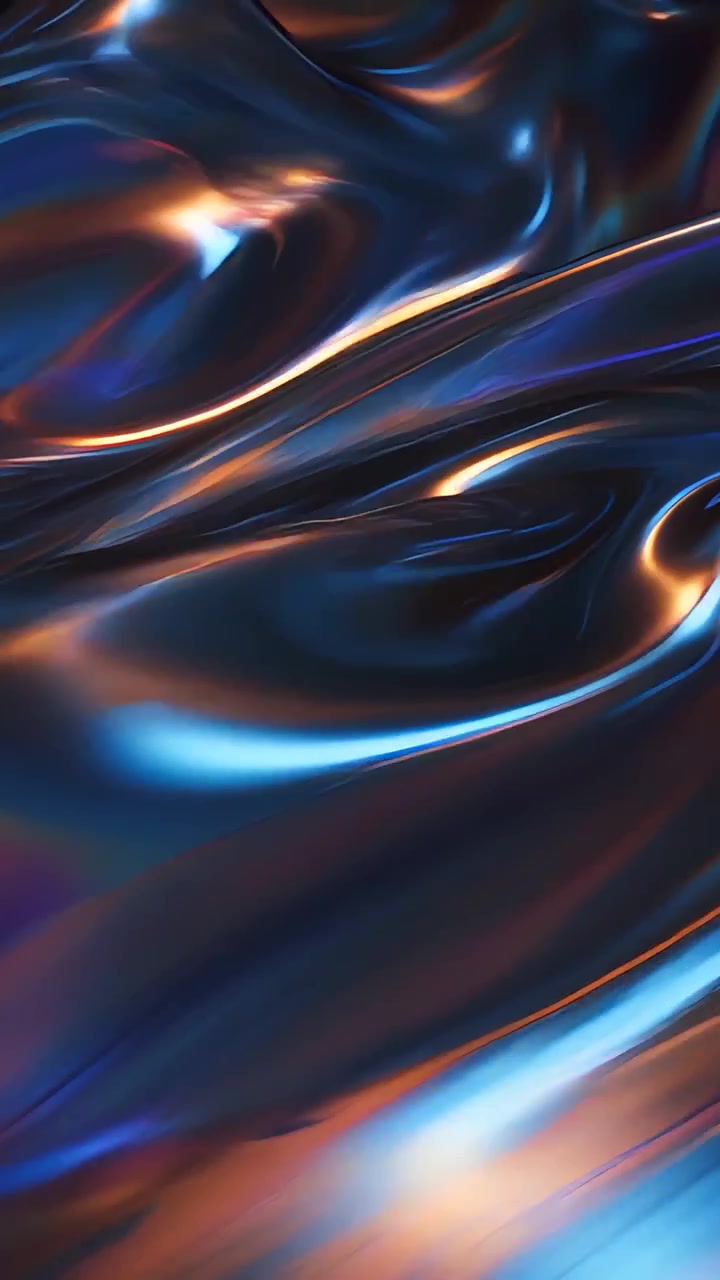 Abstrakt Metalliske Bølger Baggrund 4K
