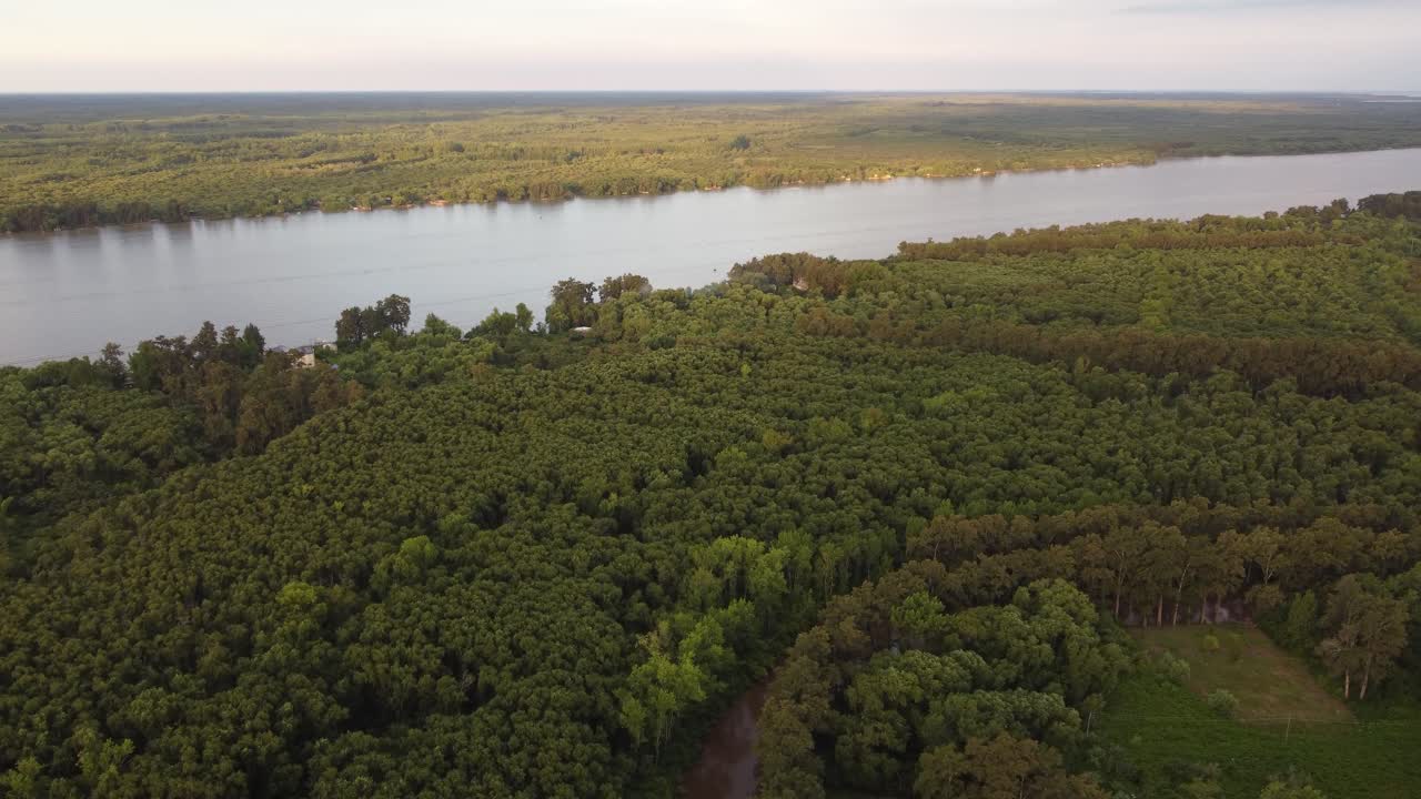 River crossing Amazon forest