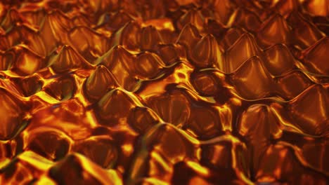 Goldfarbenes-Flüssiges-Metall-In-Nahtloser-Wellenbewegung