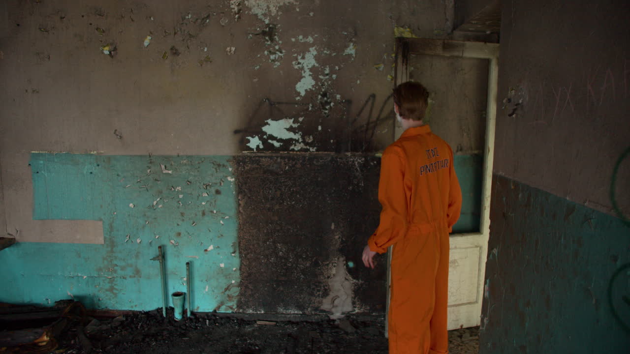 버려진 집에서 무서운 조롱거리