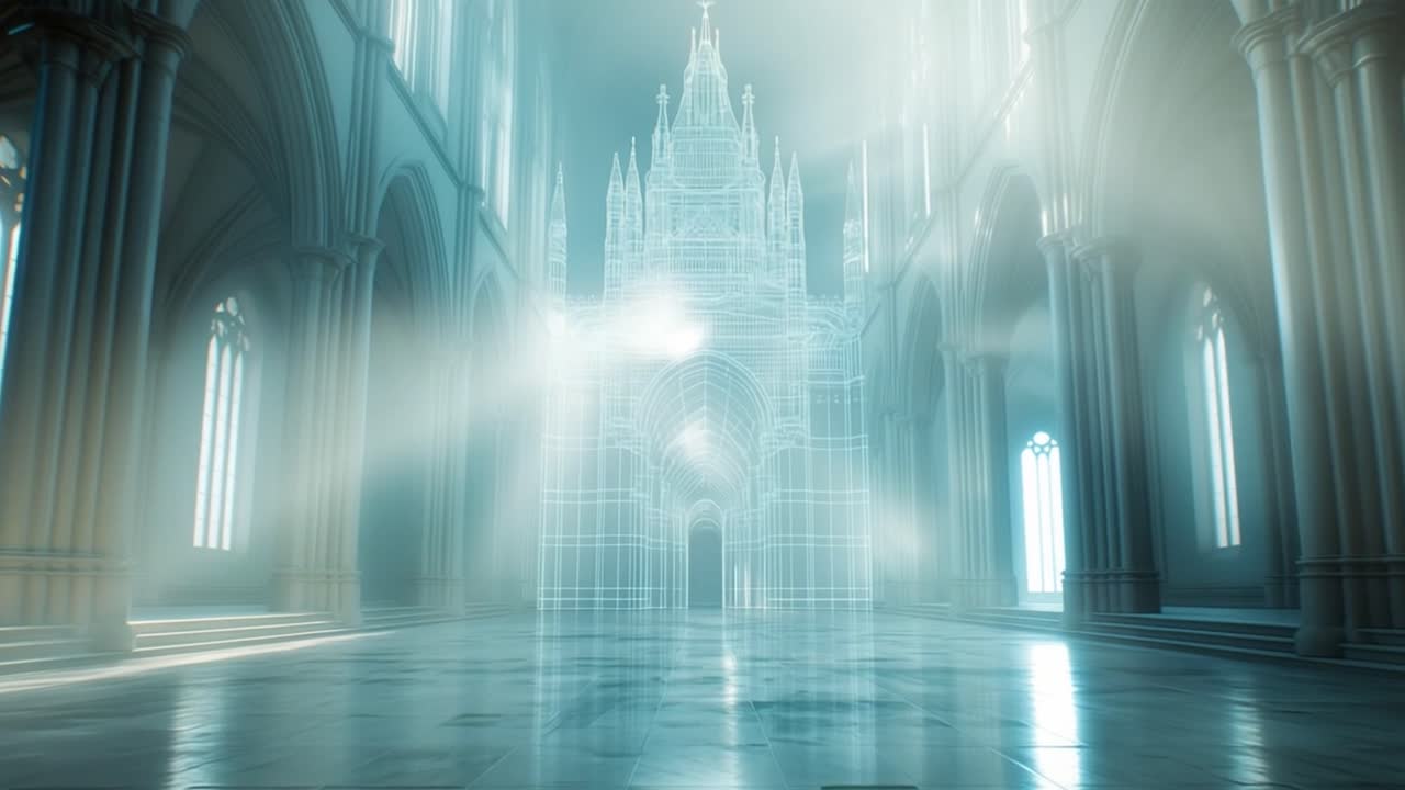 Gothic Church Wireframe