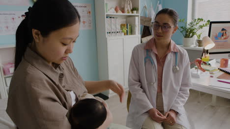 doctor consulting with a patient in a clinic