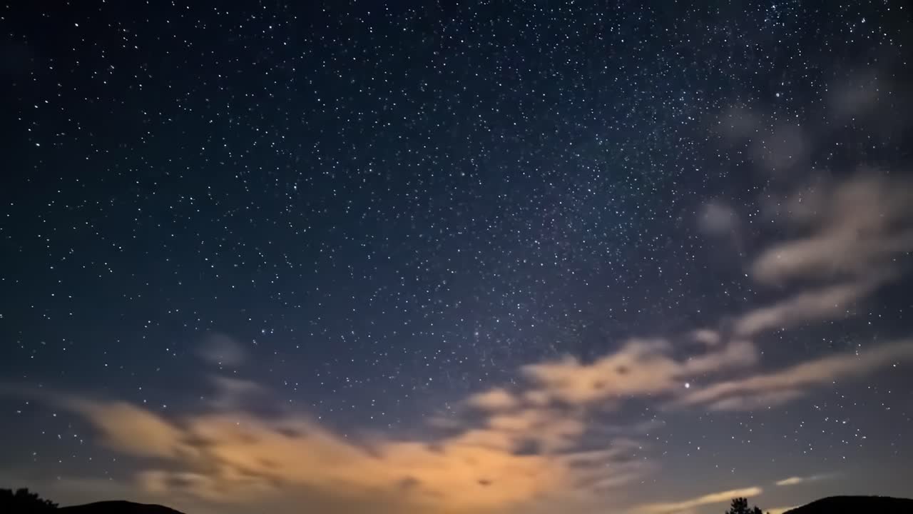 구름 이 가득 한 별 이 있는 밤 하늘