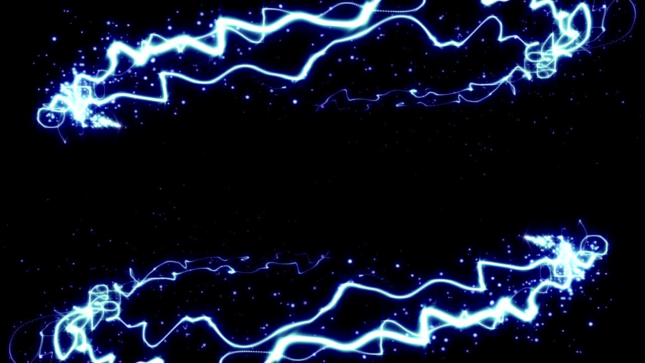 마법의 입자 반지 추상적인 배경, 애니메이션, 렌더링, 루프