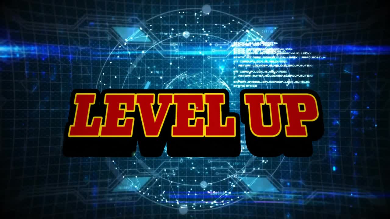 When green waveform appearing triggers 3D sphere pulsing and LEVEL UP dropping showing upgrade