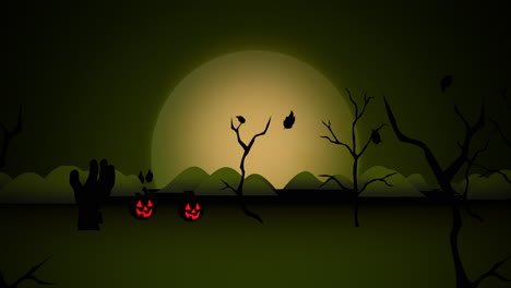 Halloween-background-animation-with-pumpkins-5