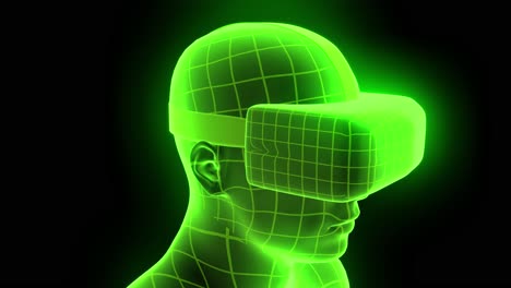 VR-virtual-reality-headset-hologram-futuristic-animation-hmd-game-tech-loop-4k