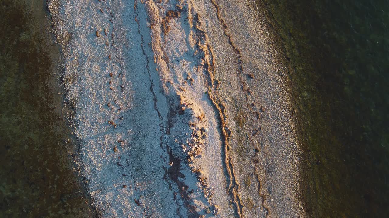 From Above: Awe-Inspiring Drone Perspective of Hiiumaa Island's Beach and Lush - 4K