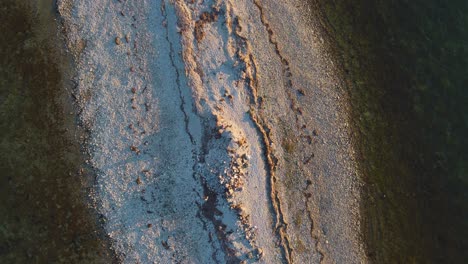 from above: awe-inspiring drone perspective of hiiumaa island's beach and lush - 4k