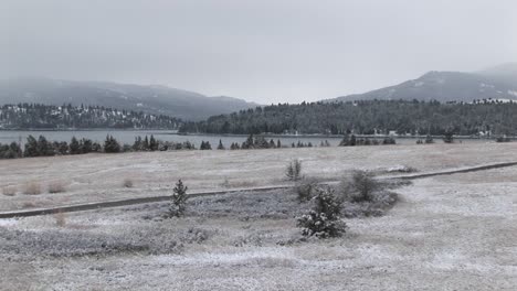 a look at a winter landscape in rural america