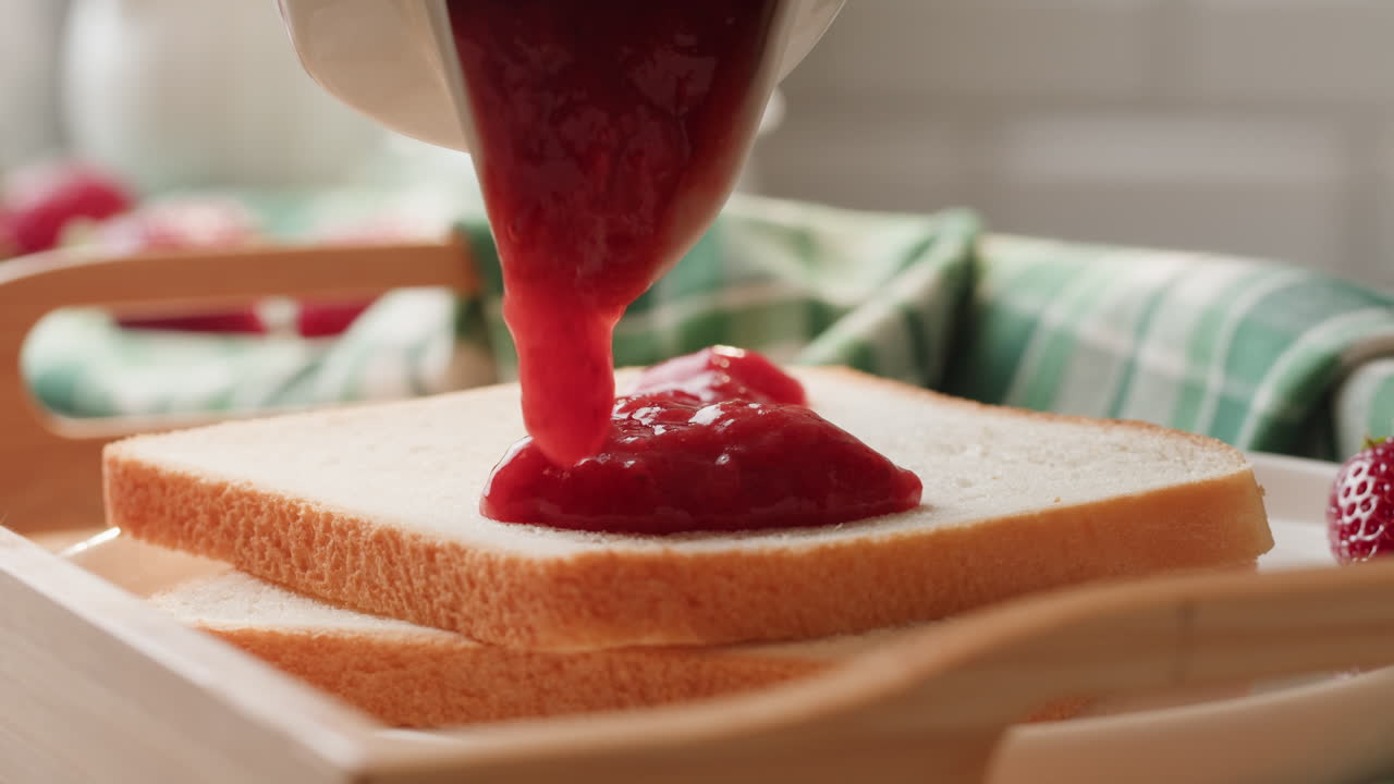 Strawberry Jam on Toast