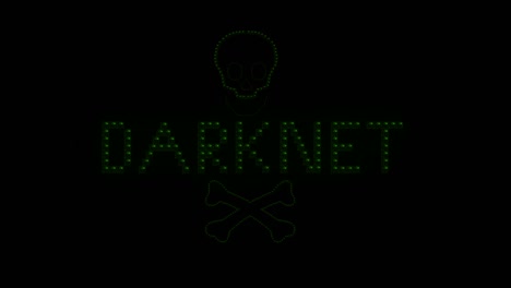 el logotipo de la luz de la red oscura