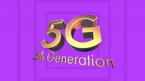 Digitale-Animation-Von-5g-Text-Vor-Konzentrischen-Quadraten-Auf-Violettem-Hintergrund