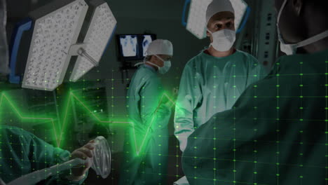 Animation-of-data-processing-over-diverse-surgeons-in-hospital