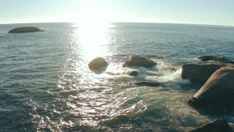 coastal sunset rockscape