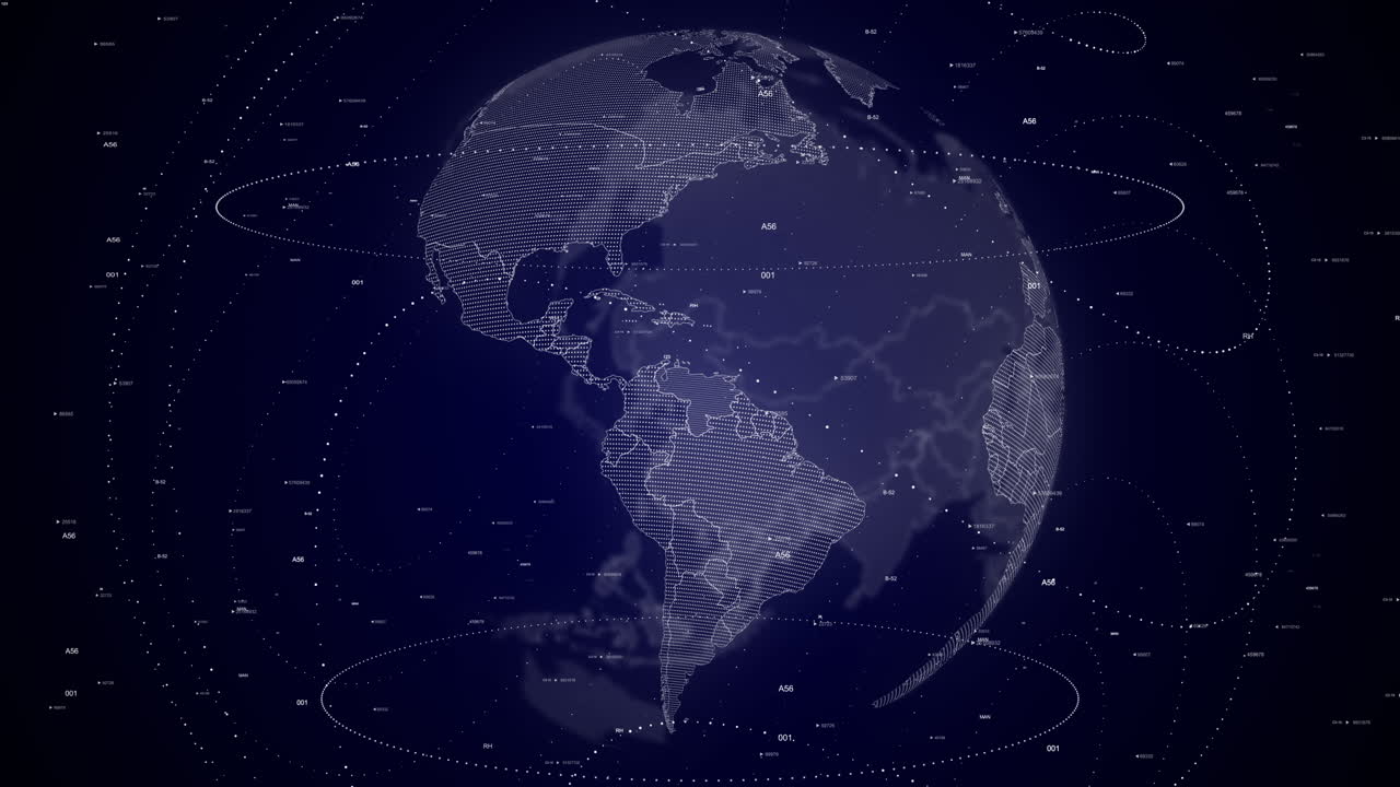globo digital girando, haciendo zoom en el país de venezuela