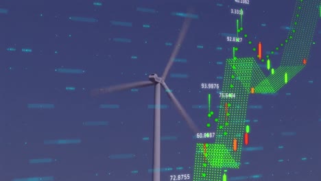 Animación-Del-Procesamiento-De-Datos-Sobre-Turbinas-Eólicas.