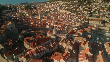dubrovnik old town aerial view
