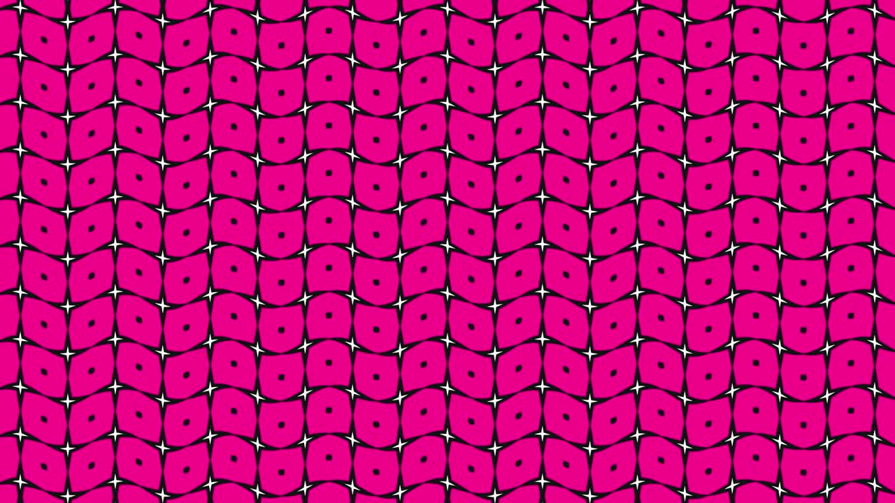 Graphic 2D video pattern with wave effect, which rotates to the left