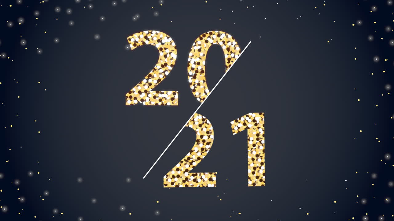 diseño gráfico de celebración del año nuevo 2021
