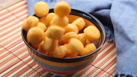 crispy snacks in a bowl