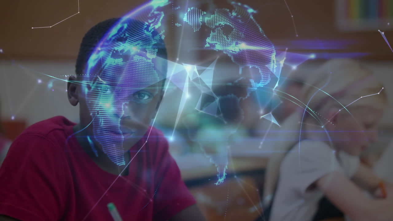 animación de la red de conexiones a través de la escritura de los escolares