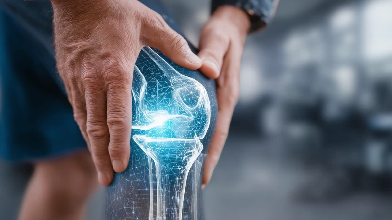 A Focused Examination of a Human Knee Joint, Highlighting Anatomical Details and Visualization Techniques in Sports Injury Assessment and Rehabilitation