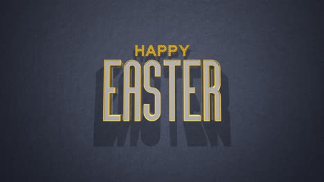 Retro-Happy-Easter-text-on-blue-vintage-texture-in-80s-style