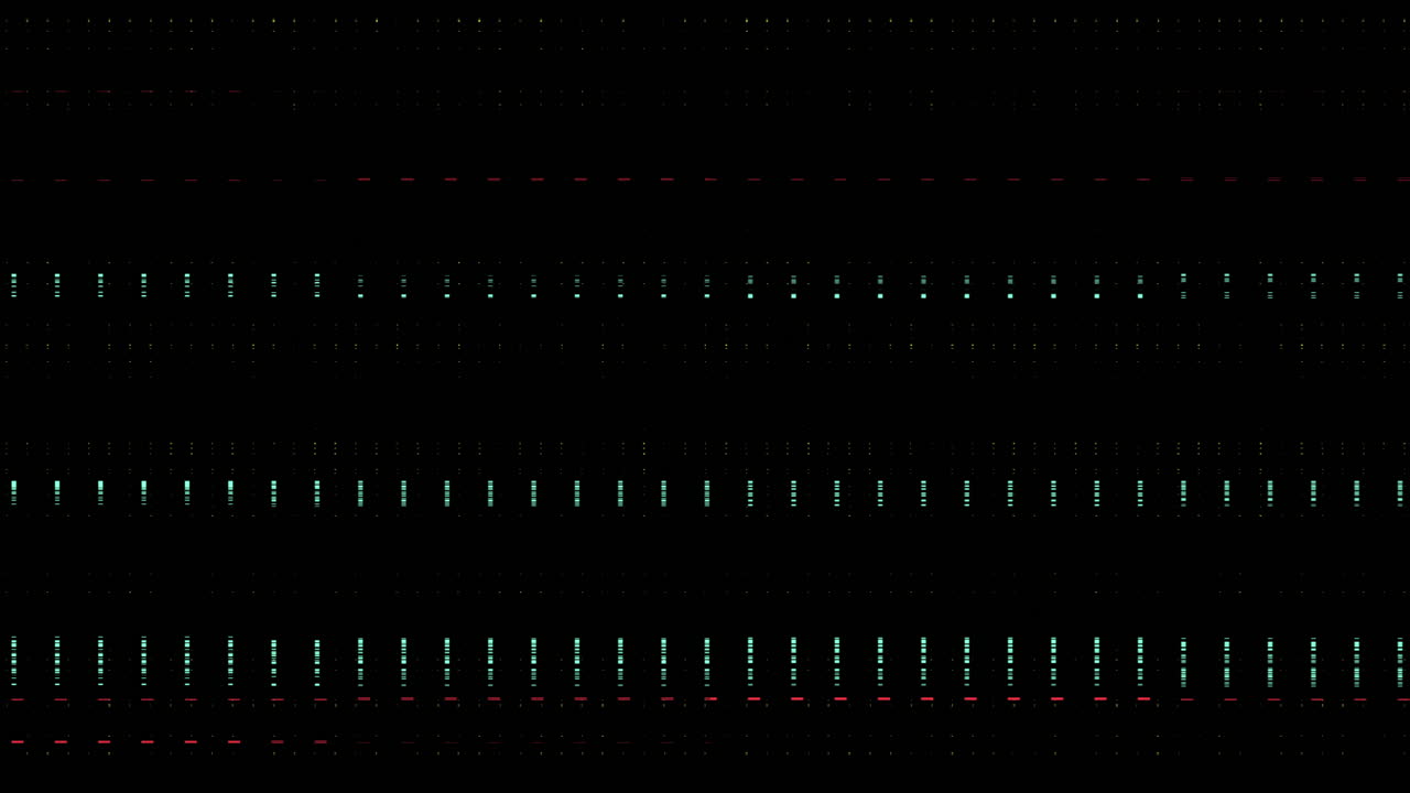 Abstract Digital Pattern of Glowing Dots and Lines