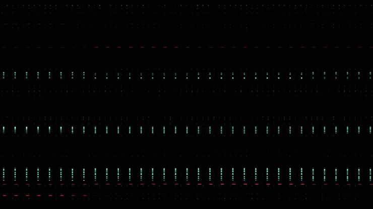 Abstract Digital Pattern of Glowing Dots and Lines