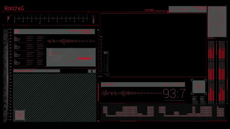 animation of a tech interface