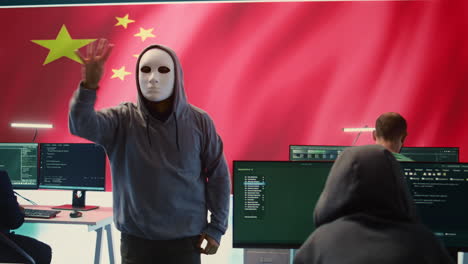 chinese anonymous criminal recording himself asking for ransom