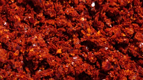 mass of chilli pepper powder for kimchi