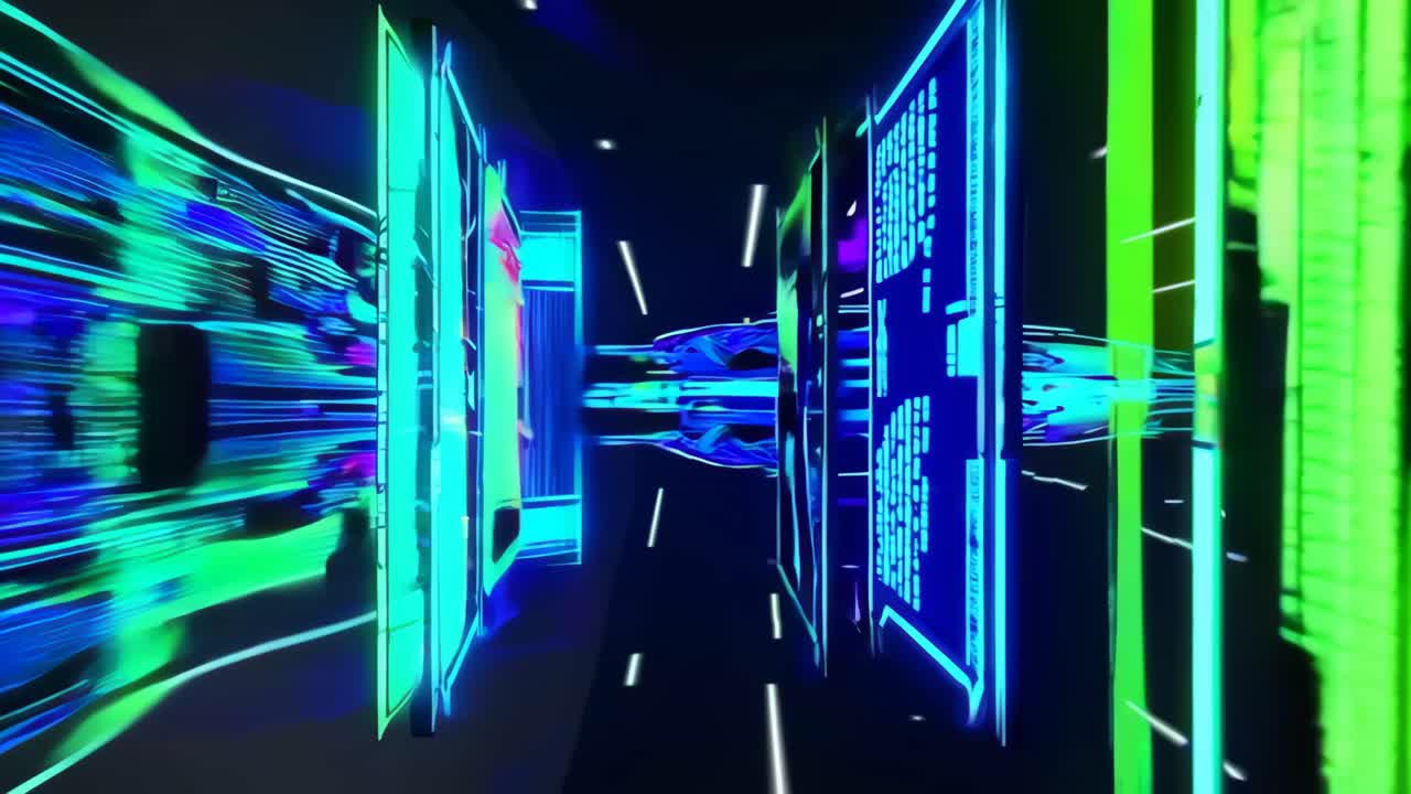Abstract Neon Tunnel