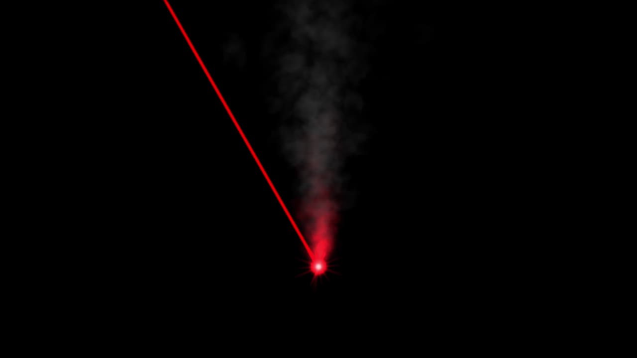 어두운 배경에 빨간 레이저, 4k 애니메이션