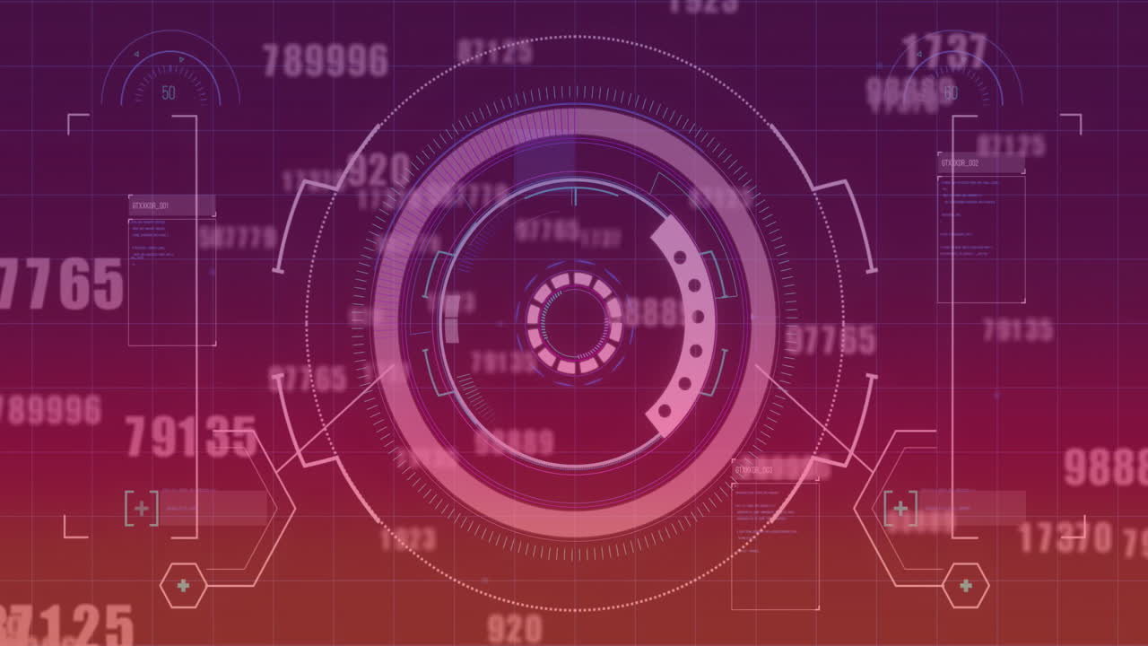 Animation of data processing over diagrams and scope scanning
