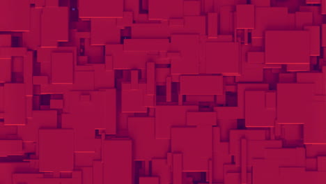 animation of digital tunnel over red shapes