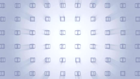 patrón de cubo geométrico. baile de cubo. animación de bucle de símbolo de negocio. diseño de red de negocios.