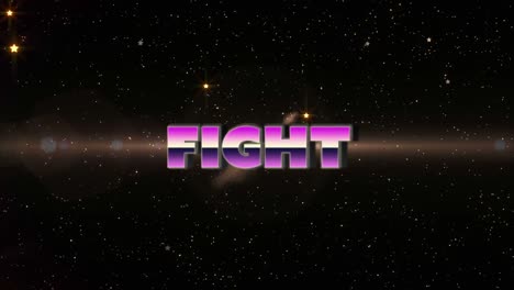animación de la pantalla del juego de videojuegos de lucha de palabras