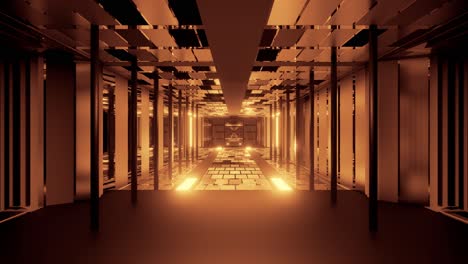 Vj-loop-of-a-golden-and-bronze-corridor